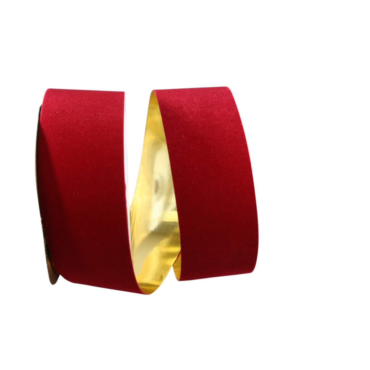 JAM Paper 2 5/8" Glitter Veltex Gold Backed Ribbon